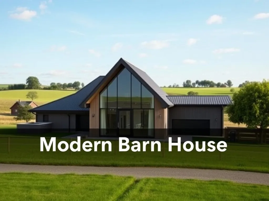 Projekt domu nowoczesna stodoła – zalety i popularne rozwiązania