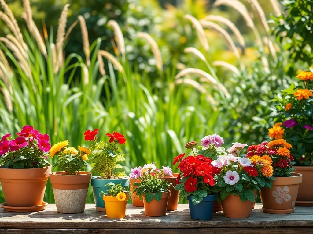 Kwiaty doniczkowe na zewnątrz – jak je pielęgnować?