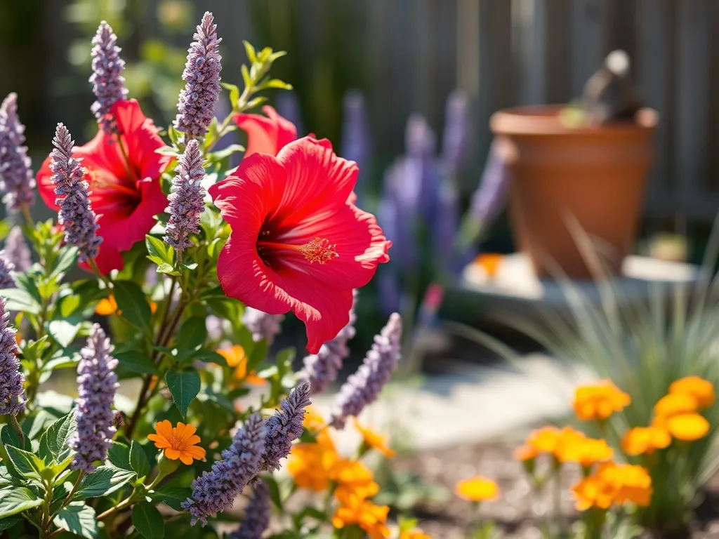 Co posadzić obok hibiskusa?